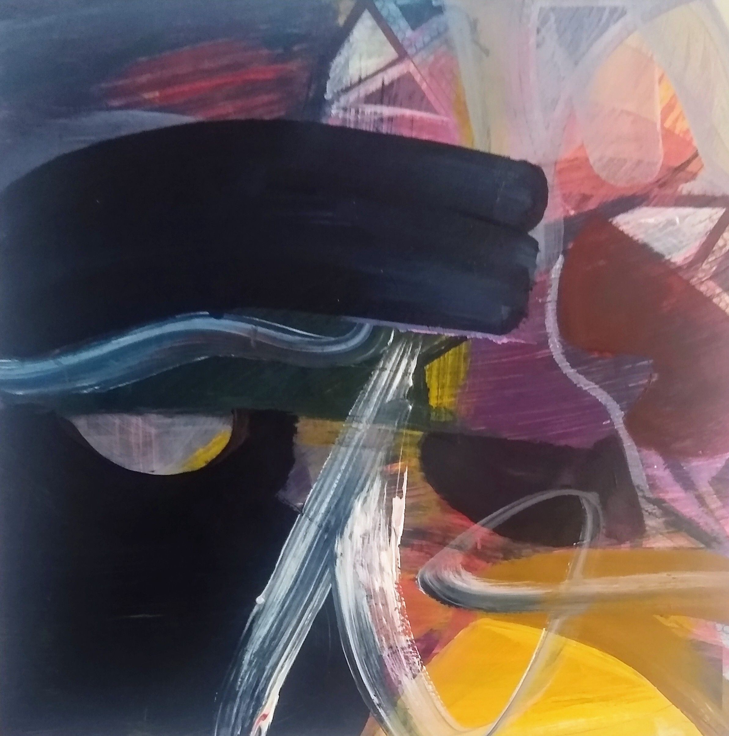 Abstract Acrylic Painting, Coincidentia, by Tucson artist Josh Goldberg