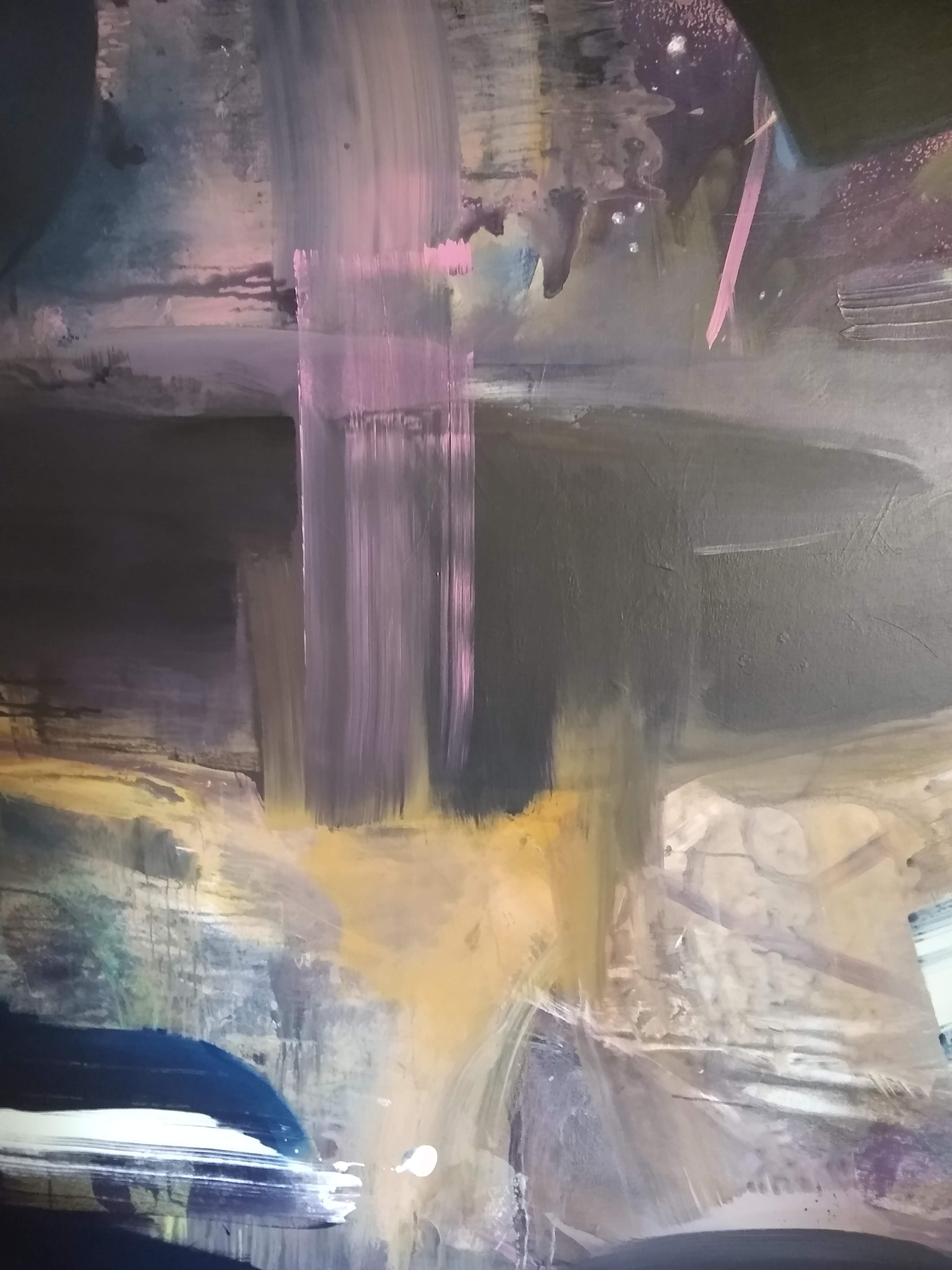 Abstract Acrylic Painting, Cycles of Visionary Recitals, by Tucson artist Josh Goldberg