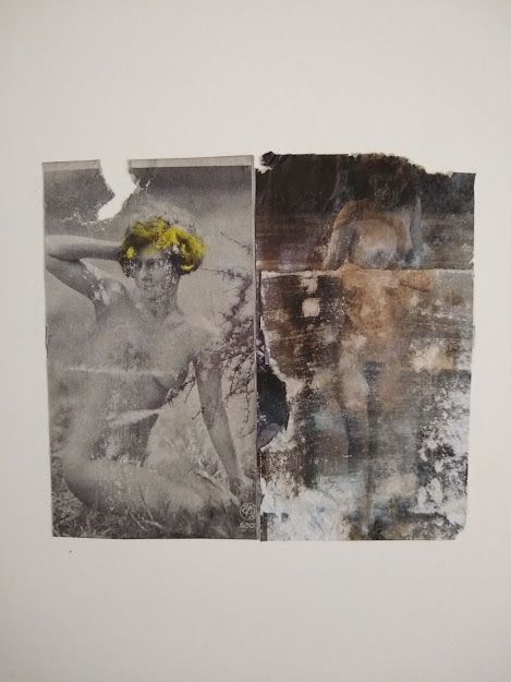 Abstract Prints & Collages, Mixed Media on Paper, 12 × 15.75 inches — by Tucson artist Josh Goldberg