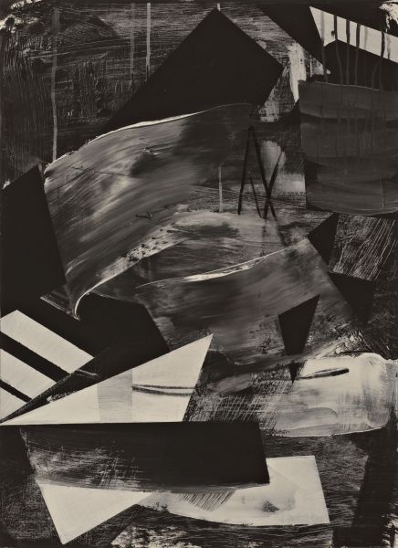 Abstract Archive, Acrylic on Paper, 22 × 30 inches — by Tucson artist Josh Goldberg