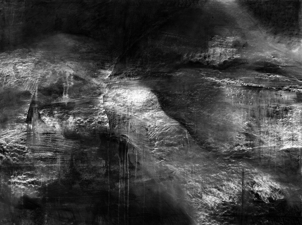 Abstract Drawings, Charcoal on Paper, 59 × 50 inches — by Tucson artist Josh Goldberg