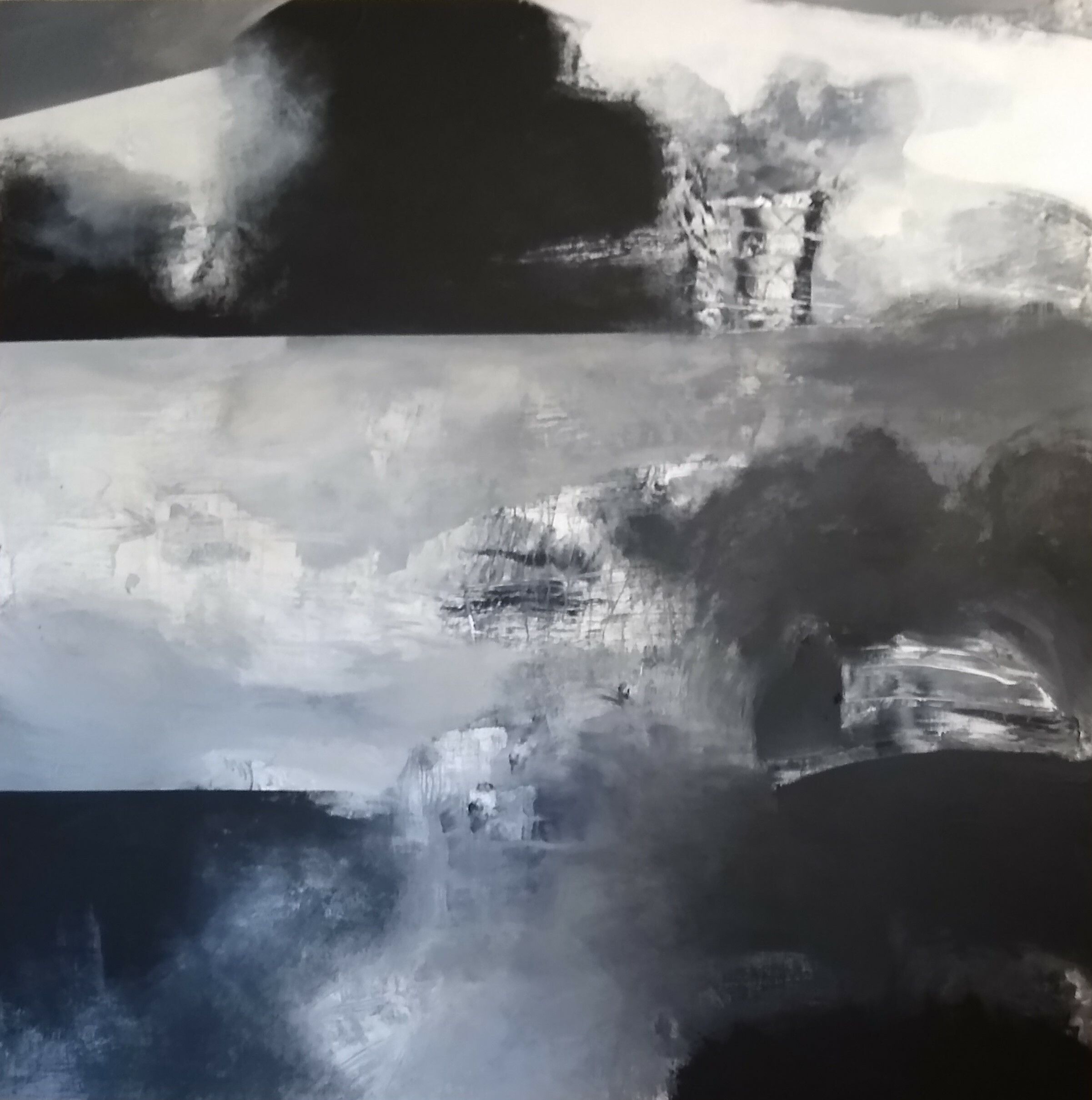 Abstract Paintings, Acrylic on Canvas, 72 × 72 inches — by Tucson artist Josh Goldberg