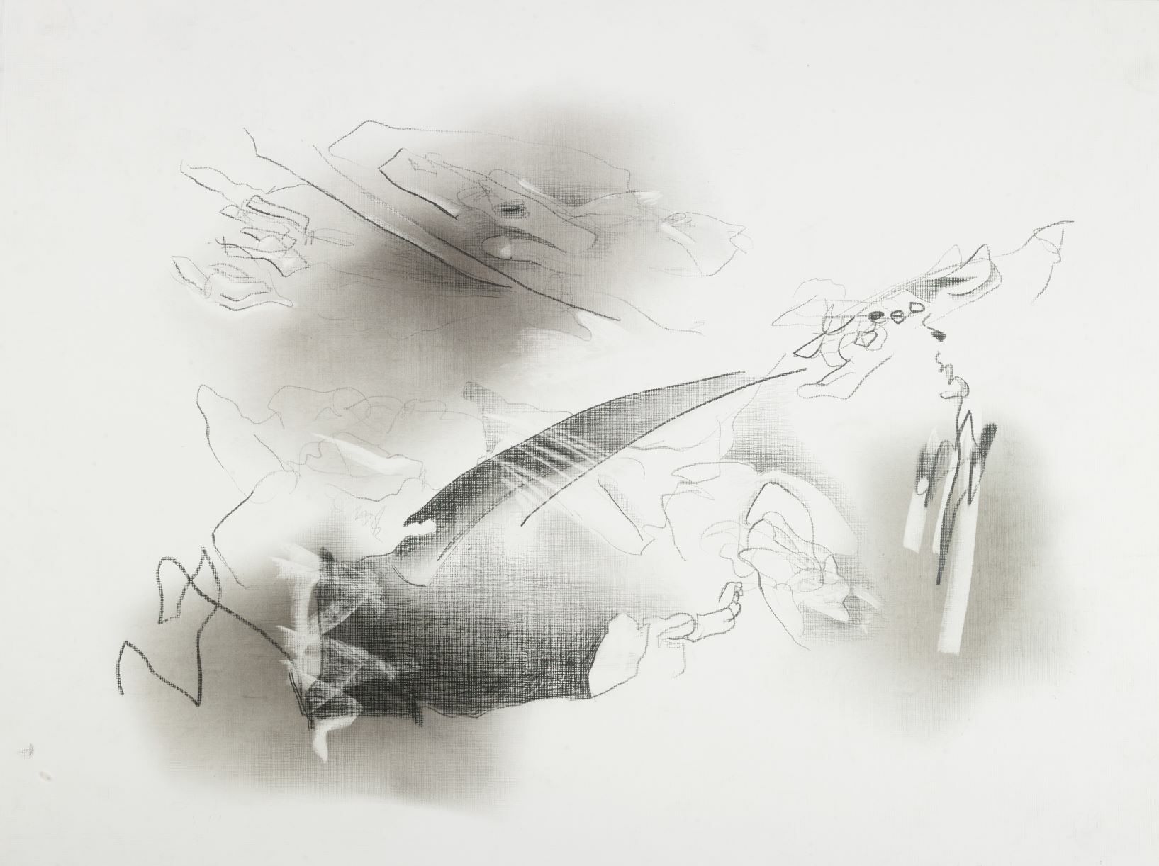 Abstract Drawings, Pencil on Paper, 24 × 18 inches — by Tucson artist Josh Goldberg