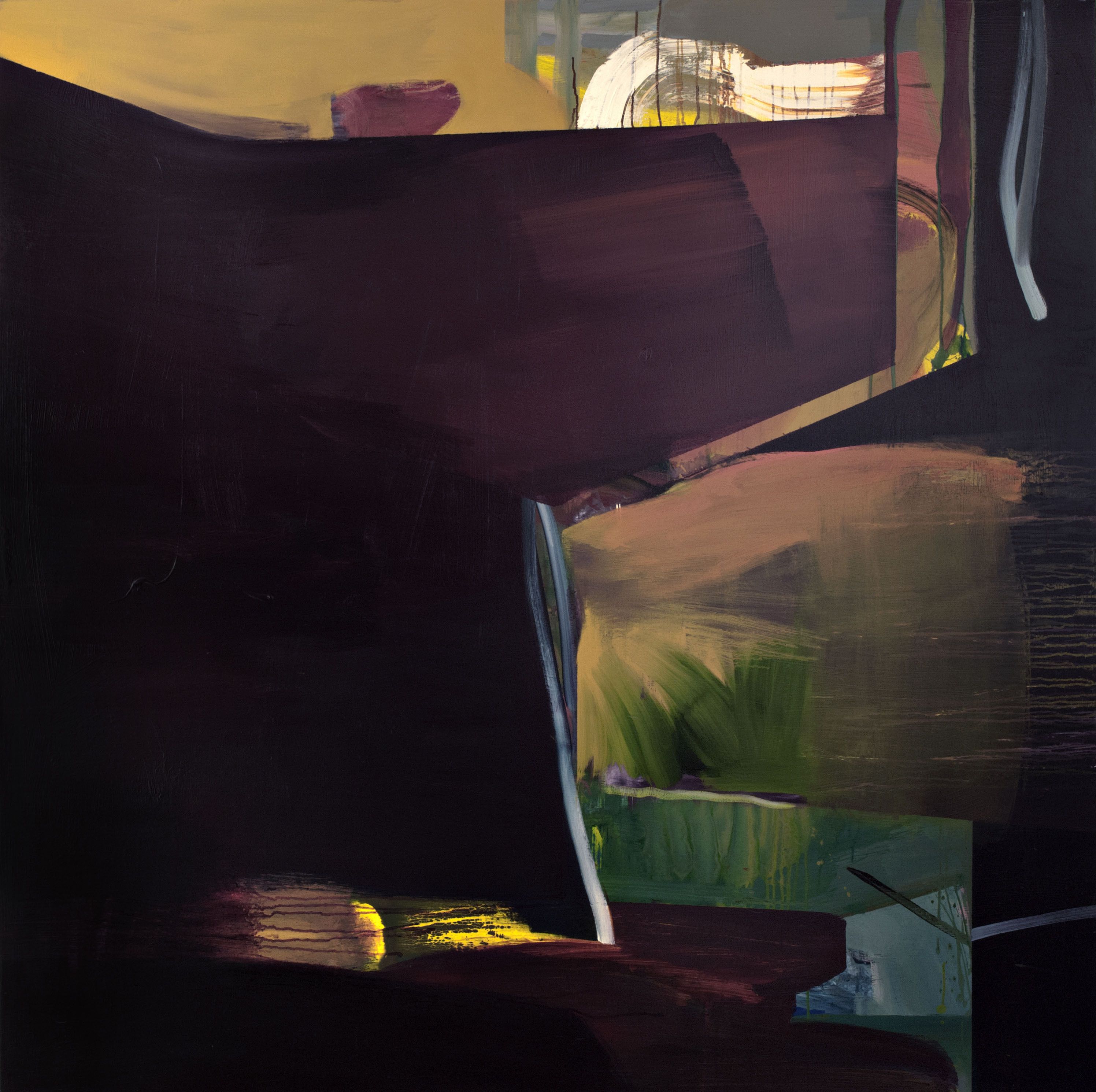 Abstract Paintings, Acrylic on Canvas, 72 × 72 inches — by Tucson artist Josh Goldberg