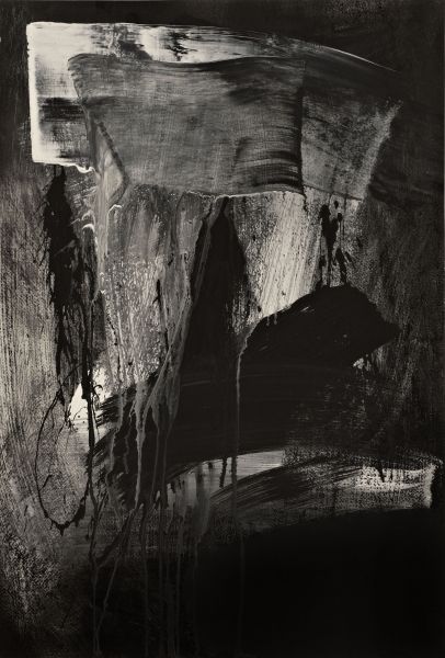 Abstract Archive, Mixed Media on Paper, 24 × 18 inches — by Tucson artist Josh Goldberg