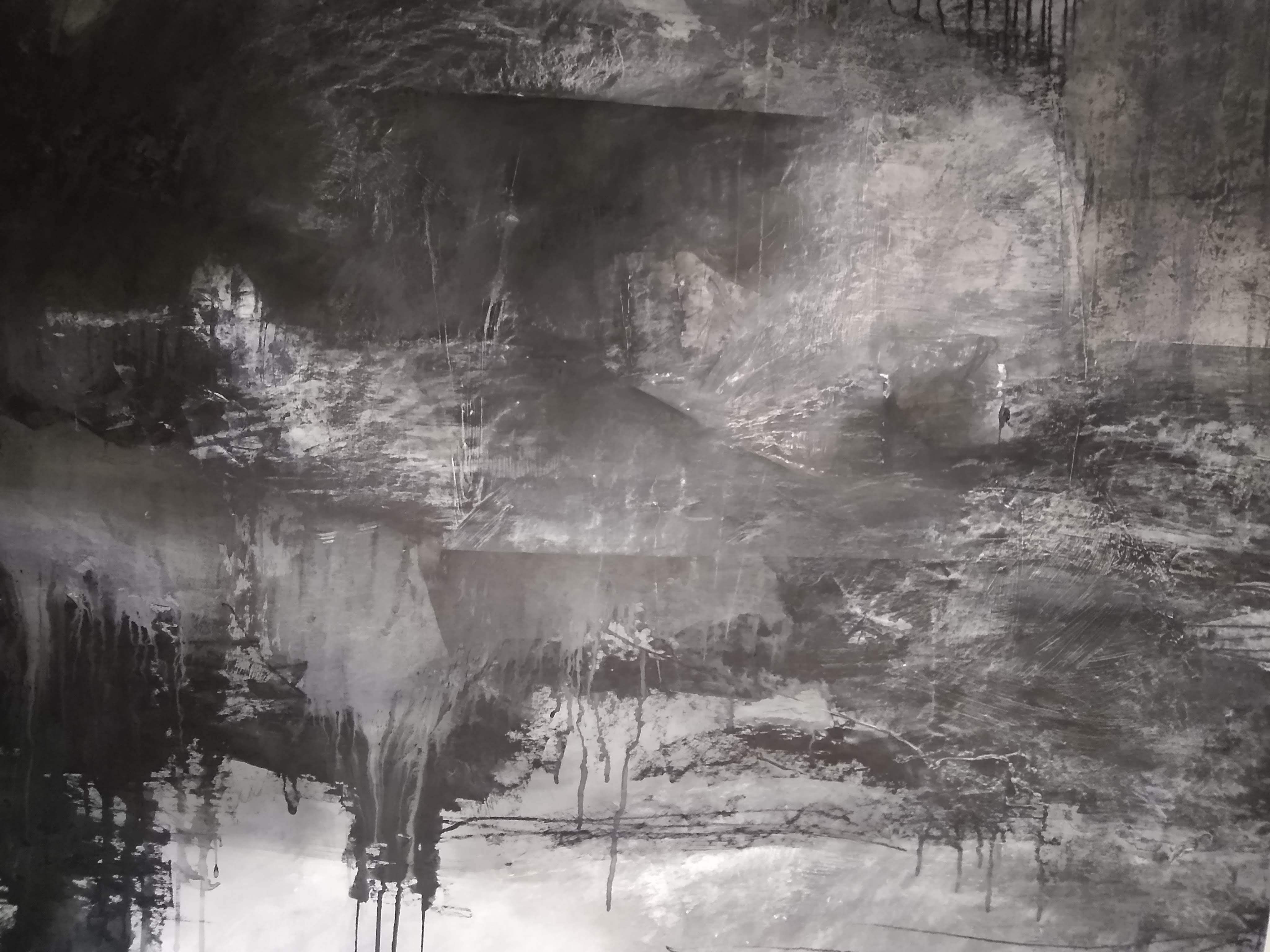 Abstract Drawings, Charcoal on Paper, 60 × 48 inches — by Tucson artist Josh Goldberg