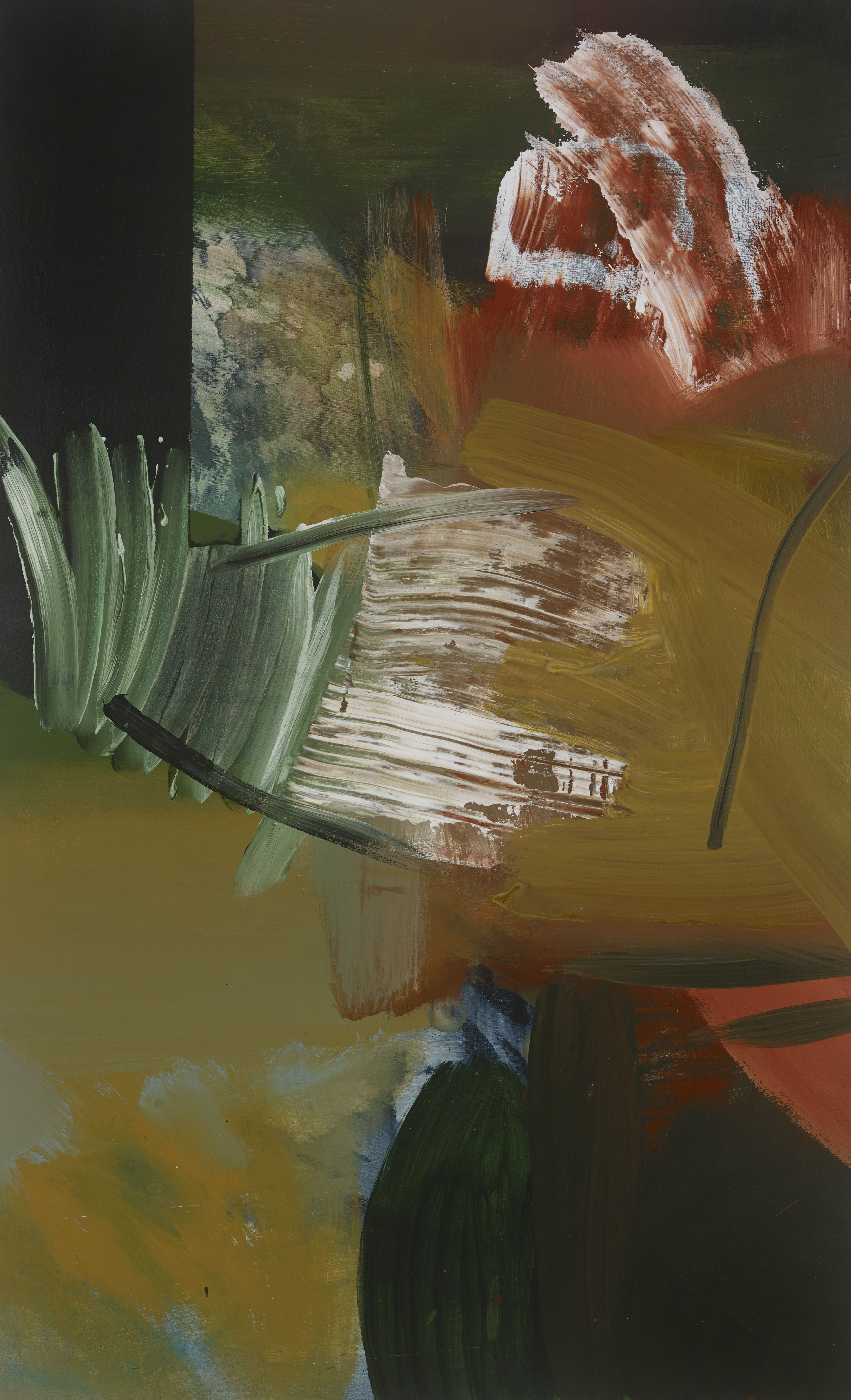 Abstract Archive, Acrylic on Paper, 26.5 × 40 inches — by Tucson artist Josh Goldberg