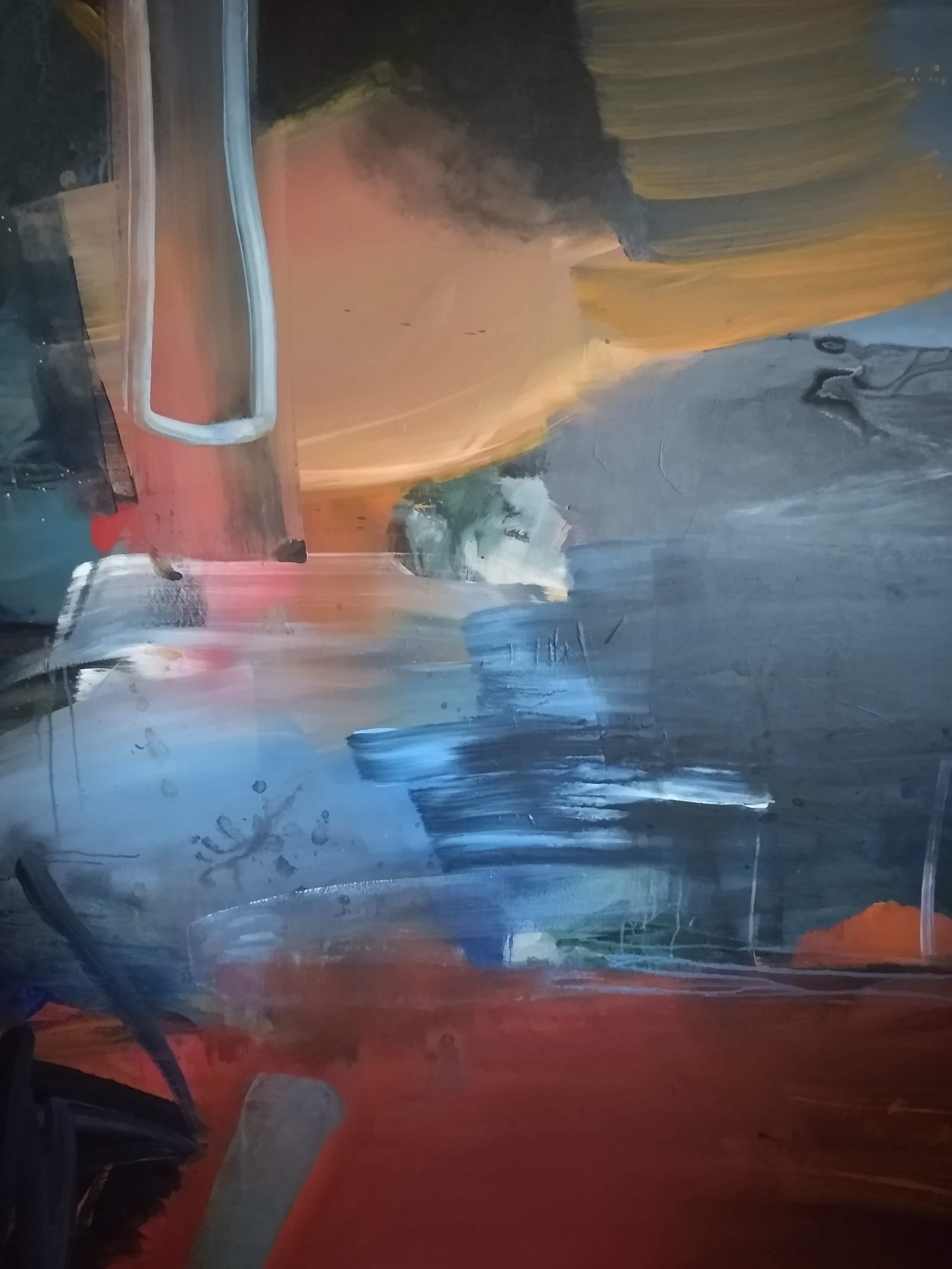 Abstract Paintings, Acrylic on Canvas, 72 × 72 inches — by Tucson artist Josh Goldberg