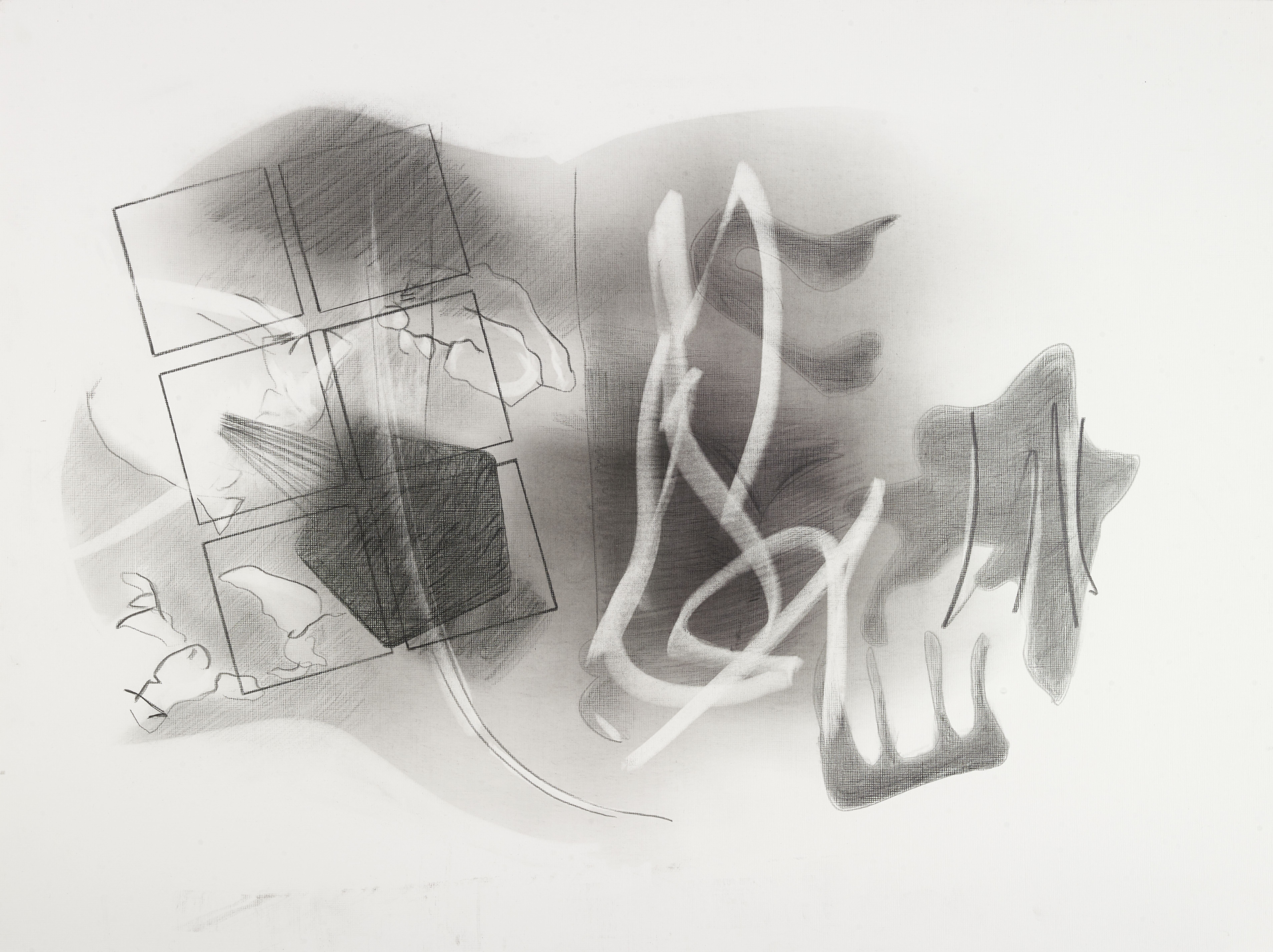 Abstract Drawings, Pencil on Paper, 24 × 18 inches — by Tucson artist Josh Goldberg