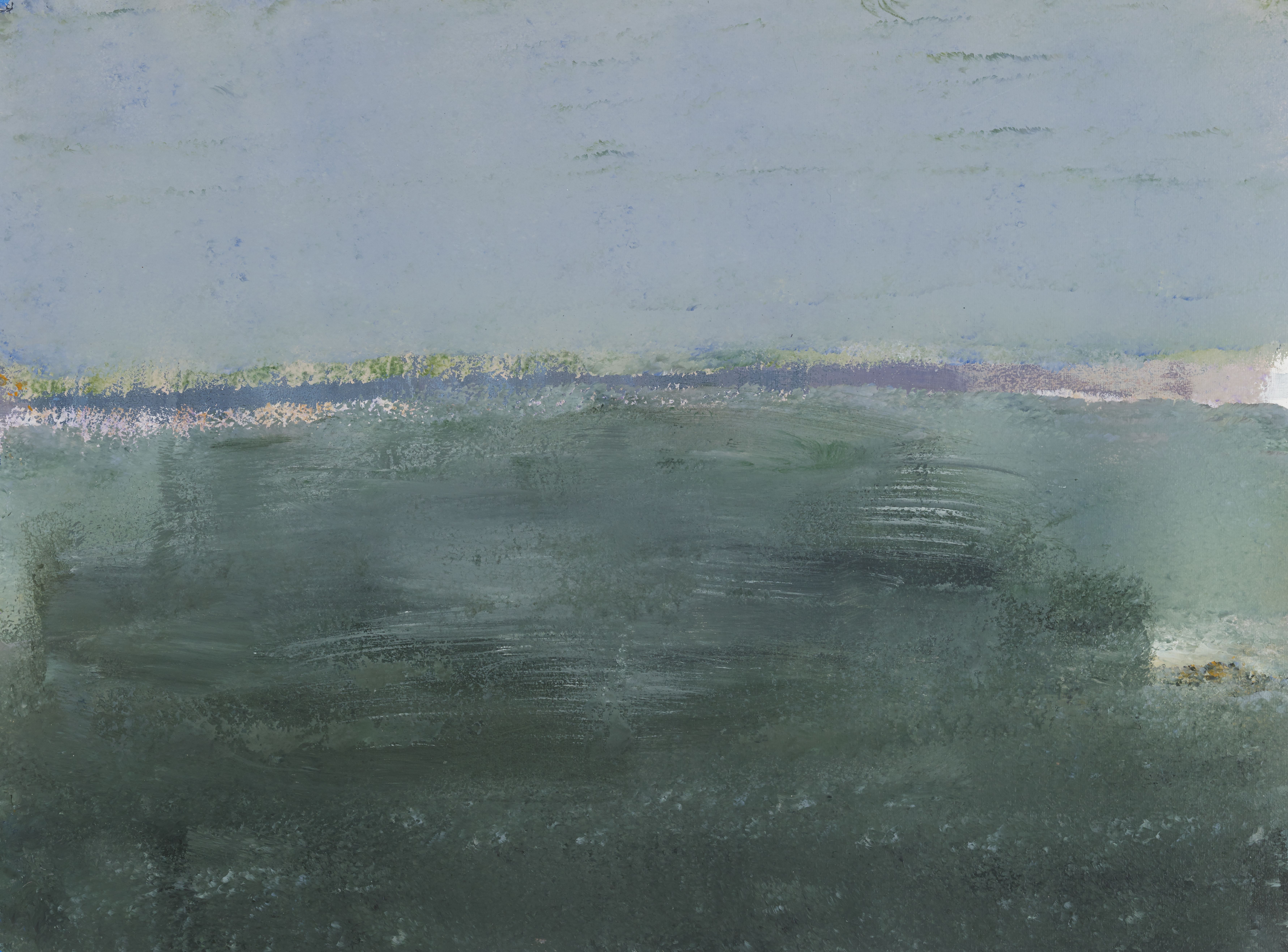 Abstract Archive, Acrylic on Paper, 24 × 18 inches — by Tucson artist Josh Goldberg