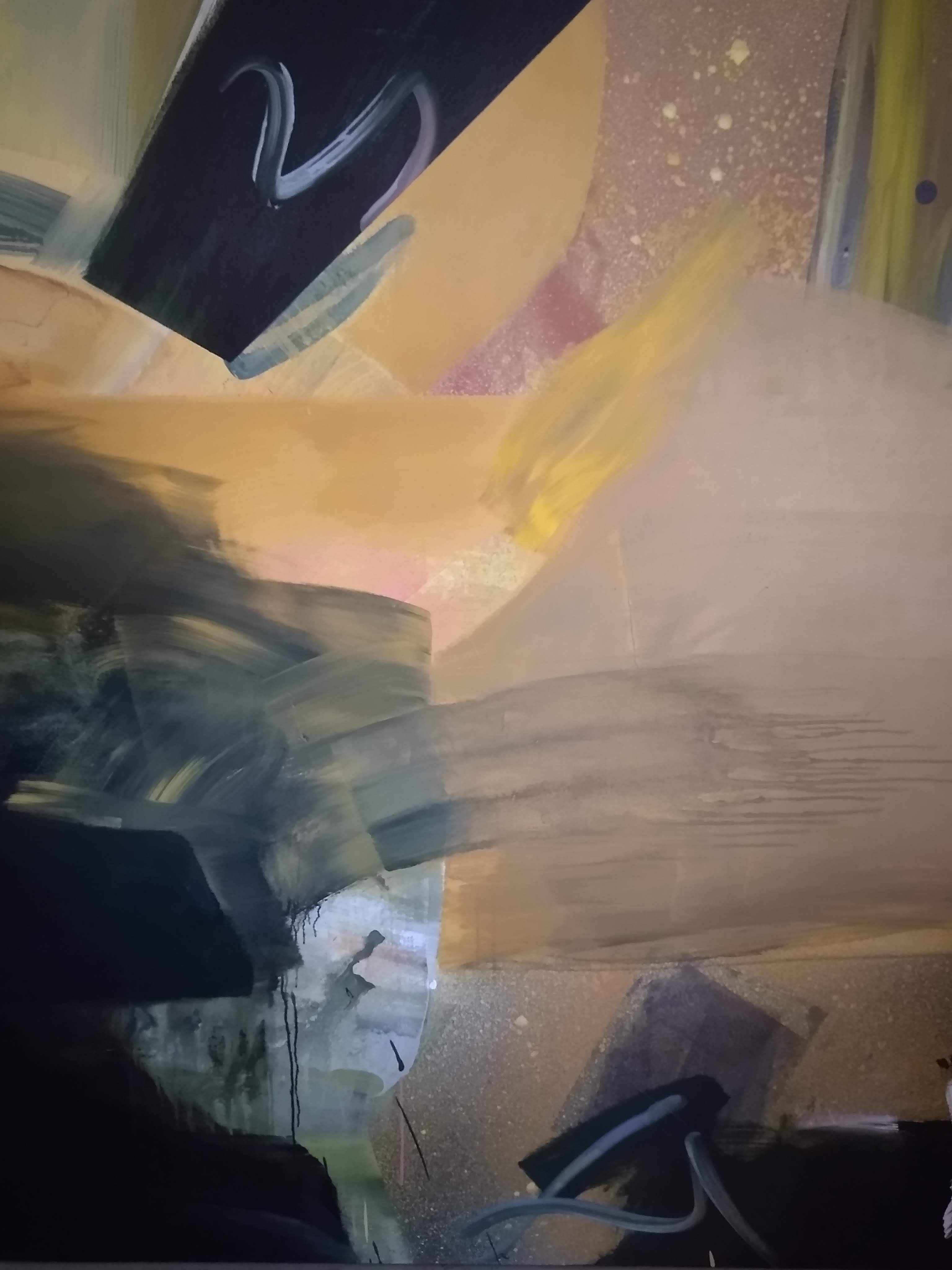 Abstract Paintings, Acrylic on Canvas, 72 × 72 inches — by Tucson artist Josh Goldberg