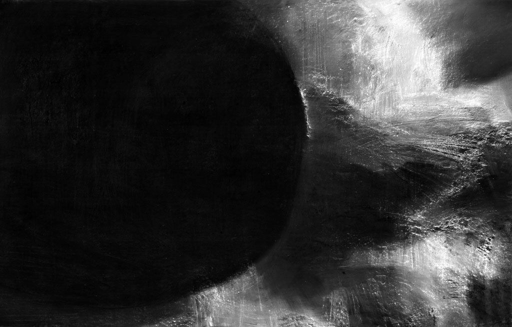 Abstract Archive, Charcoal on Paper, 59 × 42 inches — by Tucson artist Josh Goldberg