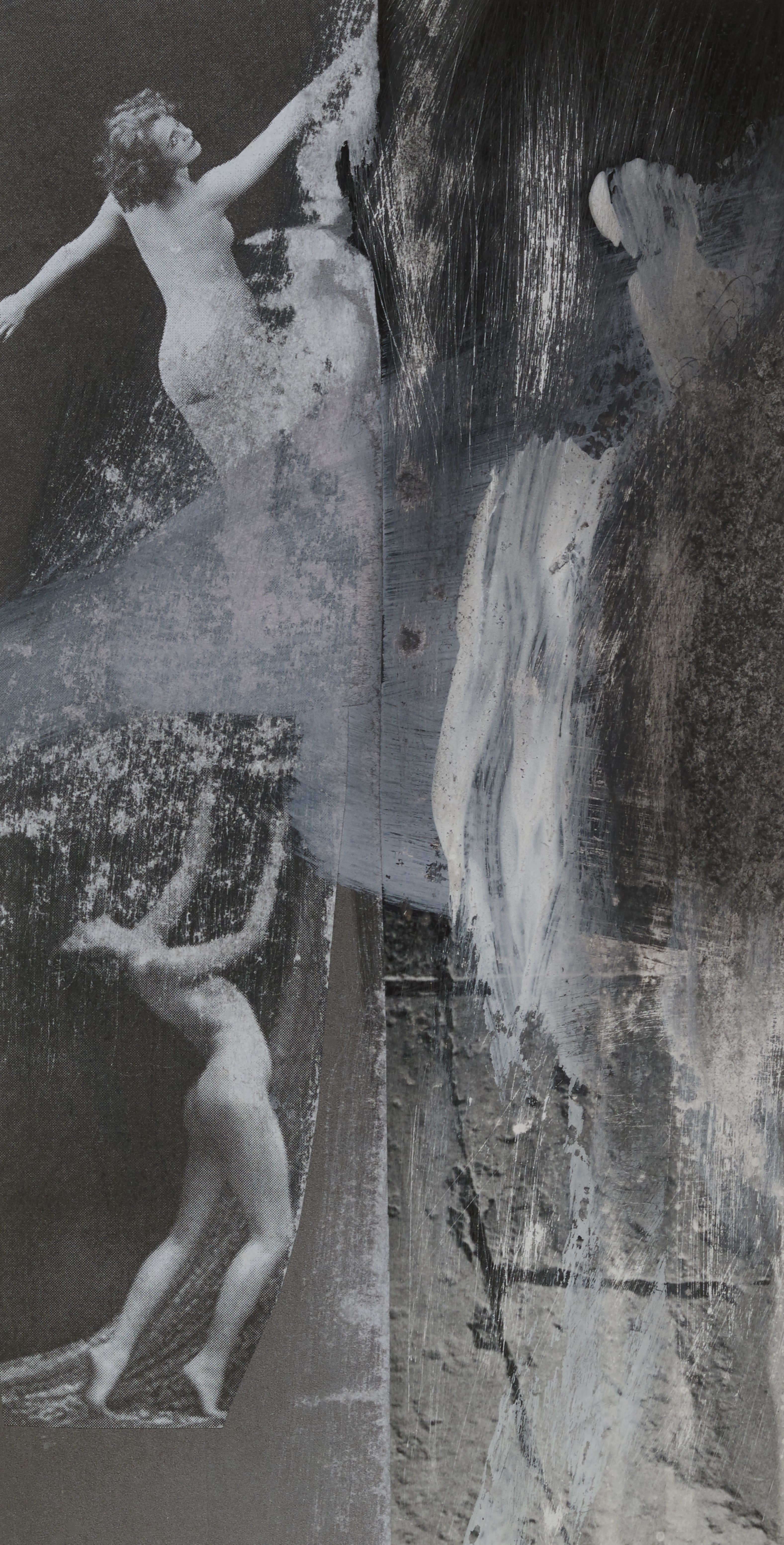 Abstract Prints & Collages, Collage on Paper, 12 × 15.75 inches — by Tucson artist Josh Goldberg