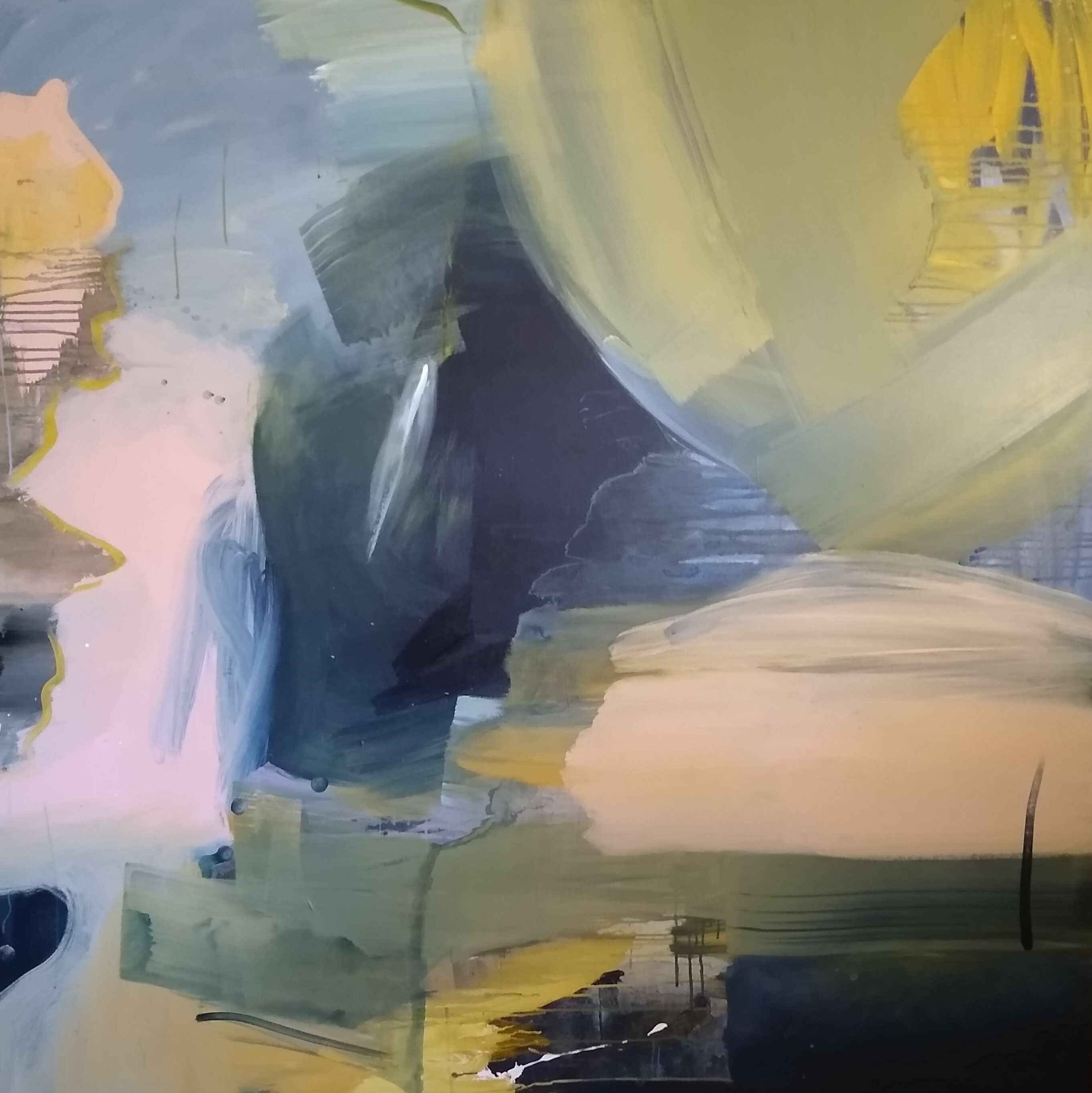 Abstract Paintings, Acrylic on Canvas, 72 × 72 inches — by Tucson artist Josh Goldberg