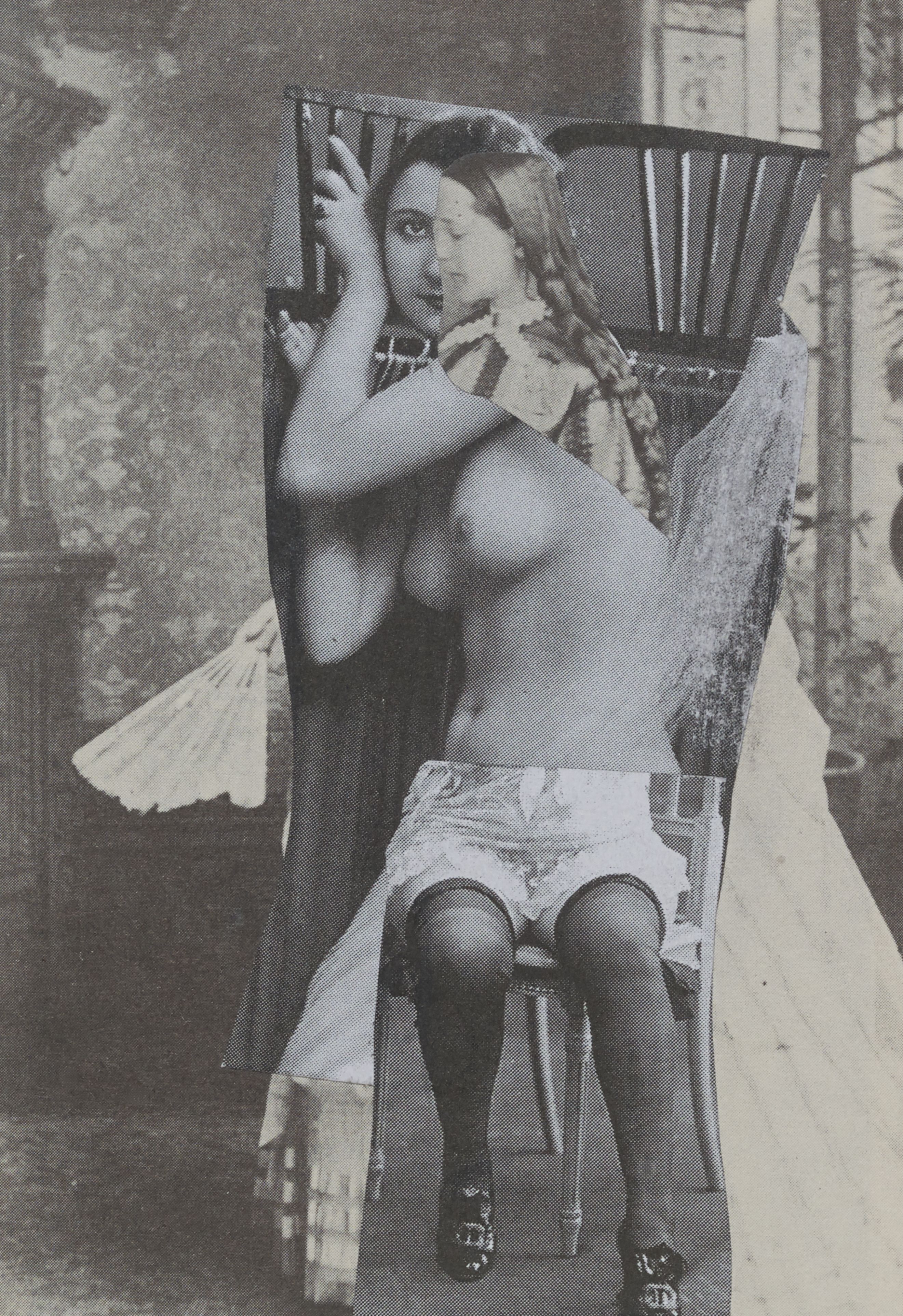 Abstract Prints & Collages, Collage on Paper, 12 × 15.75 inches — by Tucson artist Josh Goldberg