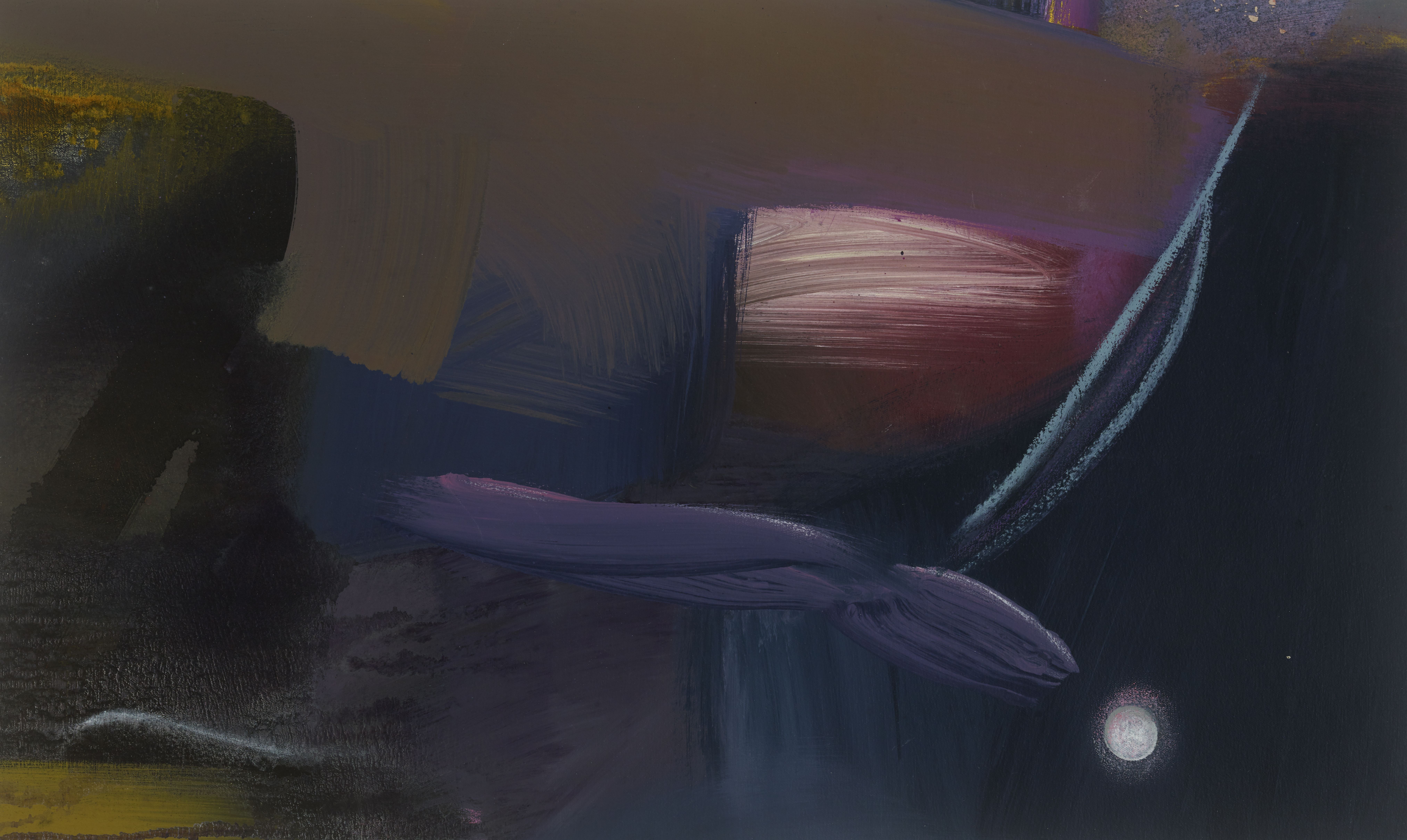 Abstract Archive, Acrylic on Paper, 36 × 23 inches — by Tucson artist Josh Goldberg