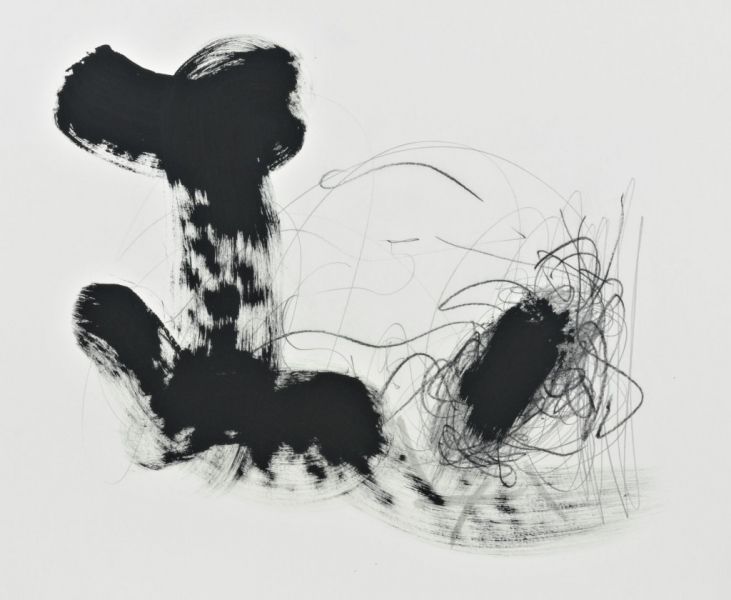 Abstract Archive, Mixed Media on Paper, 30 × 22 inches — by Tucson artist Josh Goldberg